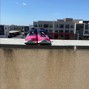 Saucony Pink and Blue Sneakers for Active Adventures